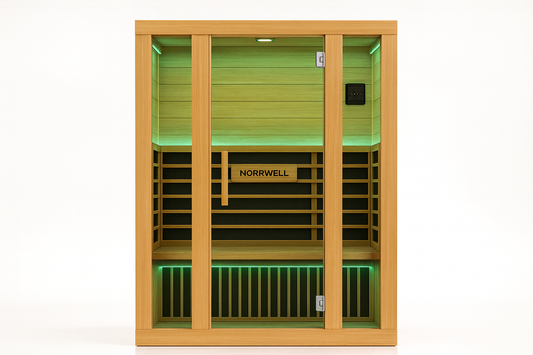 Norrwell Aura 3‑Person Infrared Sauna – Scandinavian Wellness at Home