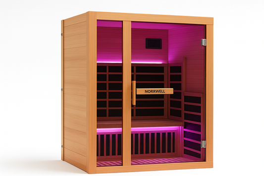Norrwell Aura 2‑Person Infrared Sauna – Compact Luxury for Two