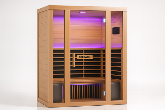 Norrwell Aura 4‑Person Infrared Sauna – Luxury Family Wellness